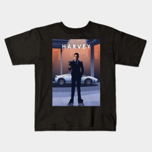 Harvey Specter Suits  - Tesla Roadster - Car Legends Kids T-Shirt